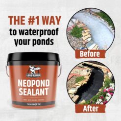 Liquid Rubber NeoPond Waterproof Pond Sealant, Black, 5 Gal.