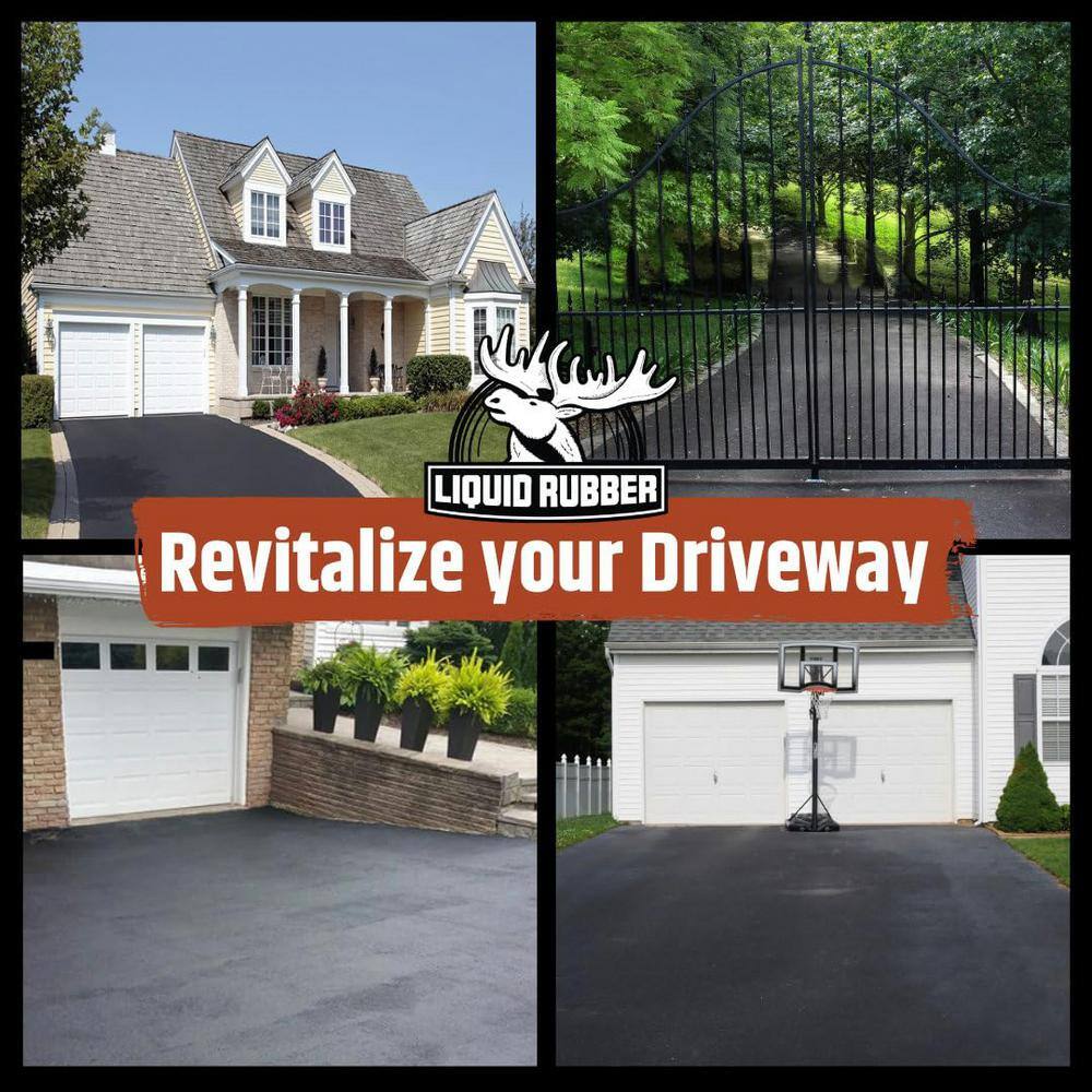 LIQUID RUBBER Driveway Restore 5 Gal. Black Asphalt Sealer