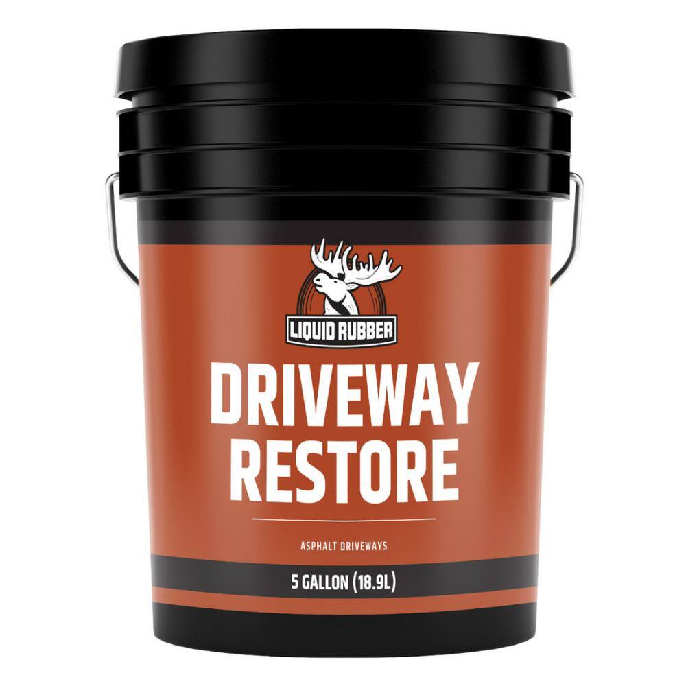 LIQUID RUBBER Driveway Restore 5 Gal. Black Asphalt Sealer