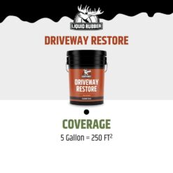 LIQUID RUBBER Driveway Restore 5 Gal. Black Asphalt Sealer