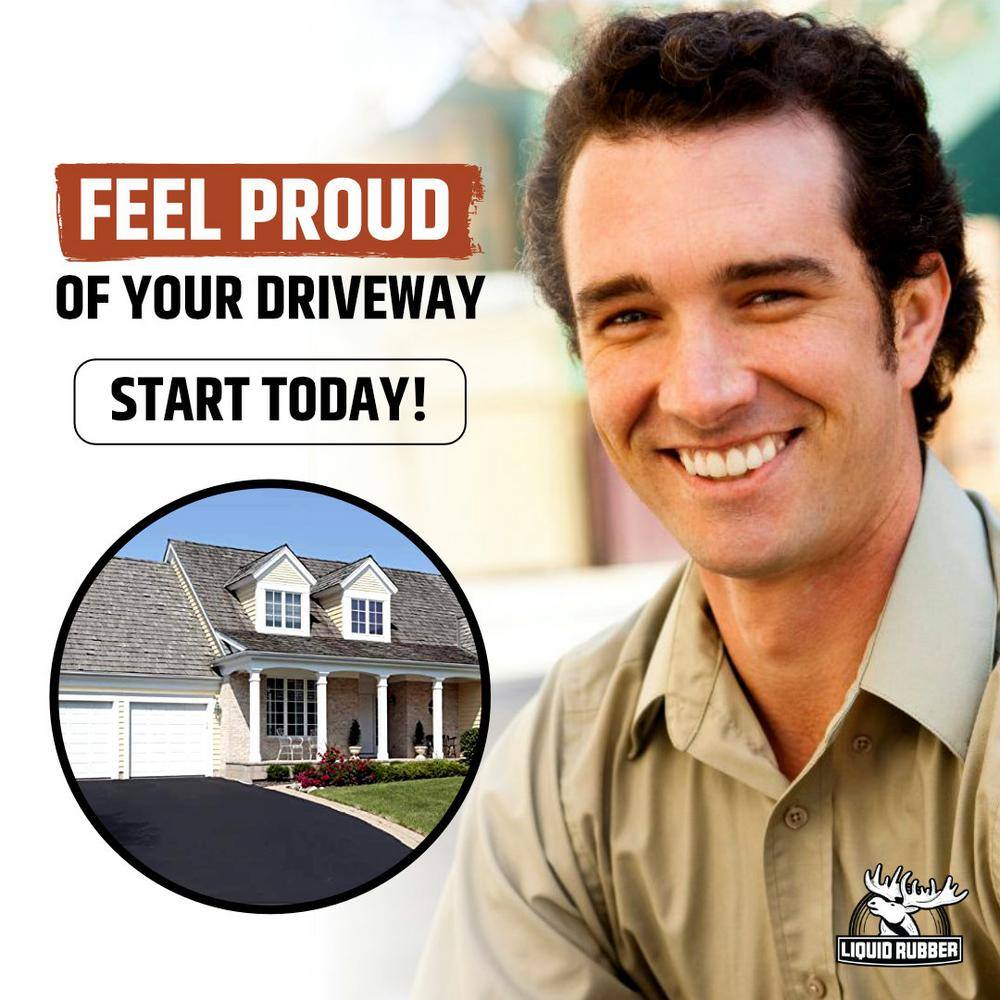 LIQUID RUBBER Driveway Restore 5 Gal. Black Asphalt Sealer