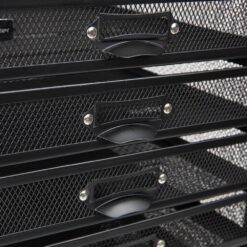 Mind Reader 14 in. W x 21.25 in. H x 10.75 in. D Black Metal 10 Multi-Purpose File Drawer Storage