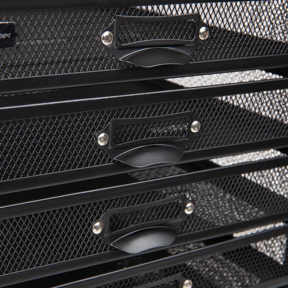Mind Reader 14 in. W x 21.25 in. H x 10.75 in. D Black Metal 10 Multi-Purpose File Drawer Storage