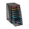 Mind Reader 14 in. W x 21.25 in. H x 10.75 in. D Black Metal 10 Multi-Purpose File Drawer Storage