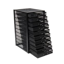 Mind Reader 14 in. W x 21.25 in. H x 10.75 in. D Black Metal 10 Multi-Purpose File Drawer Storage