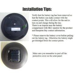 Hampton Bay Parkwood 14 Lumen Bronze 2-Tone Finish LED Weather Resistant Outdoor Solar Path Light with Glass Lens (12-Pack)