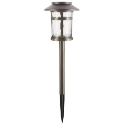 Hampton Bay Duncan 10 Lumen Bronze LED Weather Resistant Outdoor Solar Path Light with Plastic Lens (12-Pack)