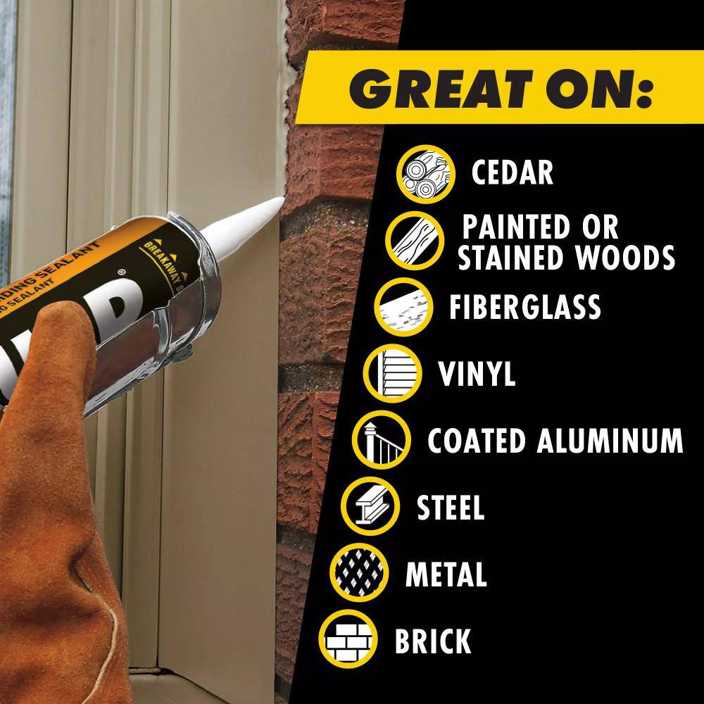 OSI QUAD Advanced 10 oz. Brown #253 Exterior, Window, Door, and Siding Caulk Sealant (12-pack)