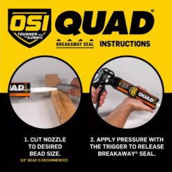 OSI QUAD Advanced 10 oz. Brown #253 Exterior, Window, Door, and Siding Caulk Sealant (12-pack)