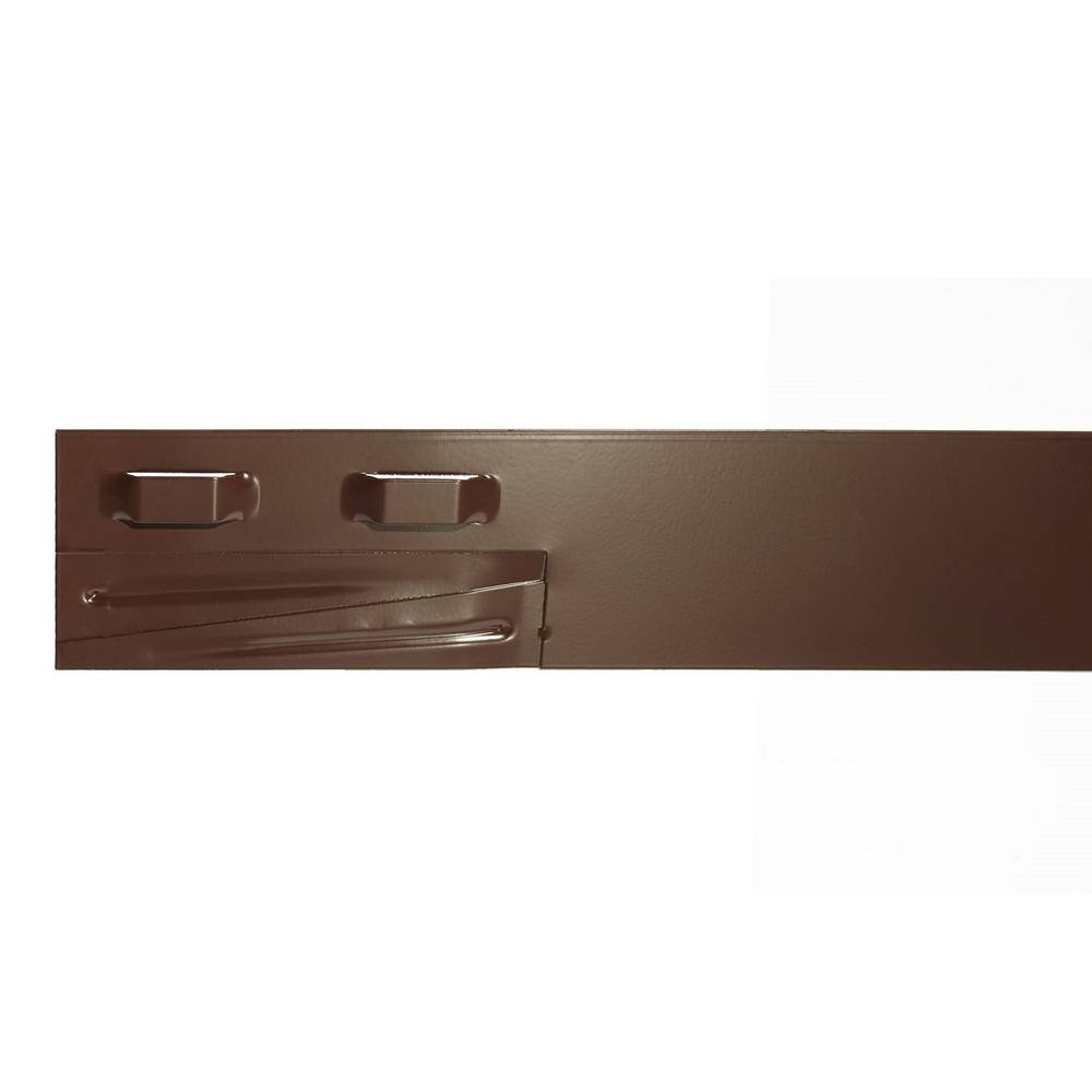 Colmet 8 ft. x 4 in. 14-Gauge Brown Steel Landscape Edging (5-Pack)