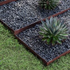 Colmet 8 ft. x 4 in. 14-Gauge Brown Steel Landscape Edging (5-Pack)