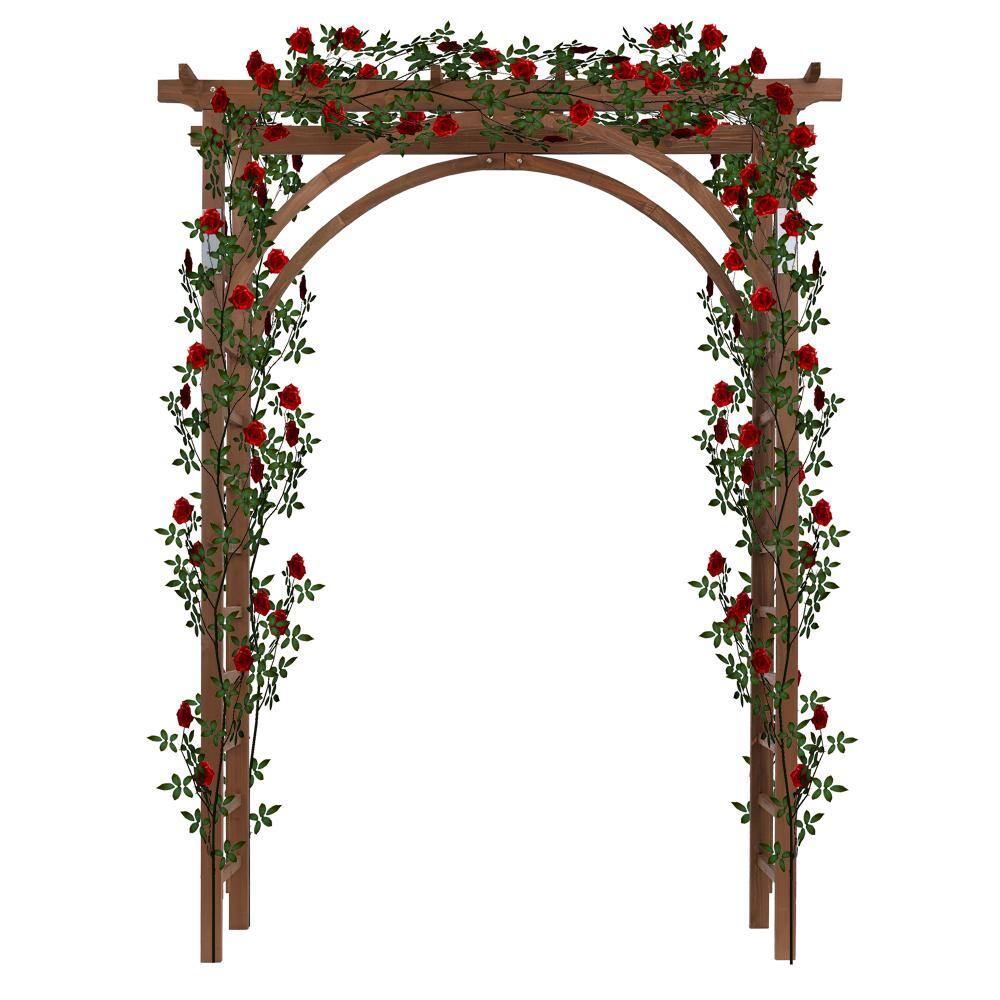Karl home 85 in. x 63 in. Granden Wooden Arbor