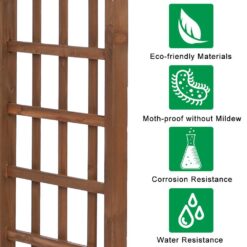 Karl home 85 in. x 63 in. Granden Wooden Arbor