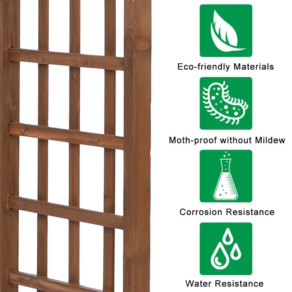 Karl home 85 in. x 63 in. Granden Wooden Arbor