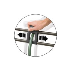 Suncast 150 ft. Farmington Smart Tube Hose Hideaway with Brass Connections, Stoney