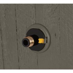 Suncast 150 ft. Farmington Smart Tube Hose Hideaway with Brass Connections, Stoney