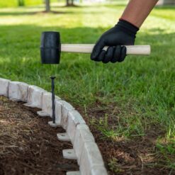 Vigoro Decorative Faux Stone 90 ft. x 2.7 in. Brown Plastic No-Dig Landscape Edging Kit