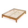 Zinus Brown Deluxe Wood Frame 12 in. Queen Platform Bed with Easy Assembly