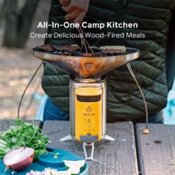 BioLite CampStove Complete Cook Kit Portable Wood Cooking System