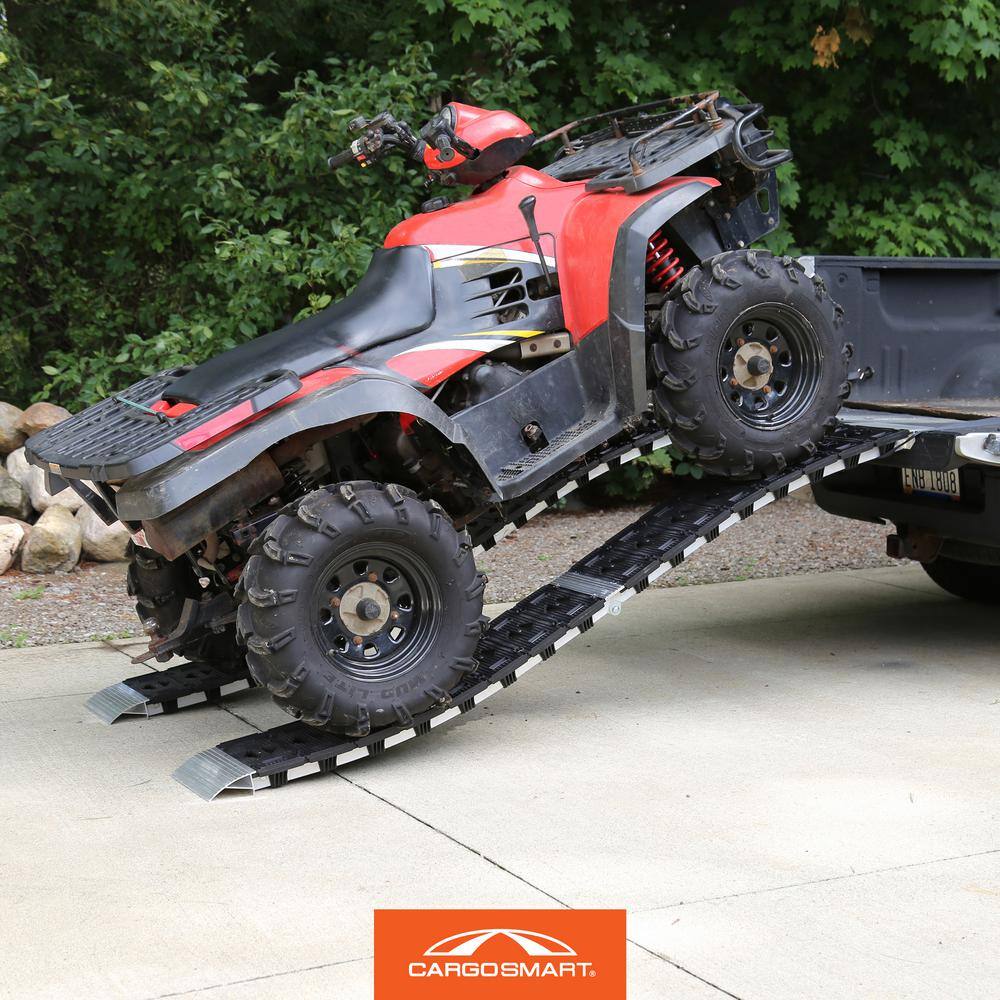 CargoSmart 12 in. W x 90 in. L 750 lb. Capacity Hybrid S-Curve Centerfold Truck Loading Ramp (Includes 1 Ramp)