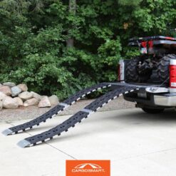 CargoSmart 12 in. W x 90 in. L 750 lb. Capacity Hybrid S-Curve Centerfold Truck Loading Ramp (Includes 1 Ramp)