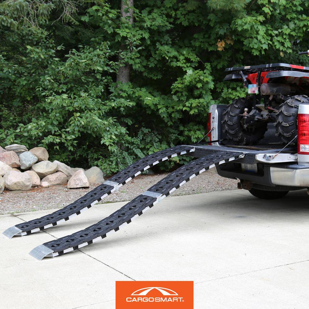 CargoSmart 12 in. W x 90 in. L 750 lb. Capacity Hybrid S-Curve Centerfold Truck Loading Ramp (Includes 1 Ramp)