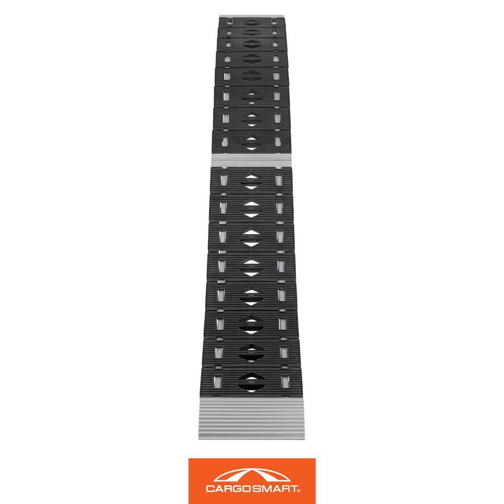 CargoSmart 12 in. W x 90 in. L 750 lb. Capacity Hybrid S-Curve Centerfold Truck Loading Ramp (Includes 1 Ramp)