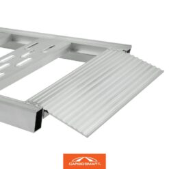 CargoSmart 12 in. W x 78 in. L 1250 lbs. Capacity Aluminum Straight Fixed Truck Loading Ramp with Treads (Includes 2 Ramps)