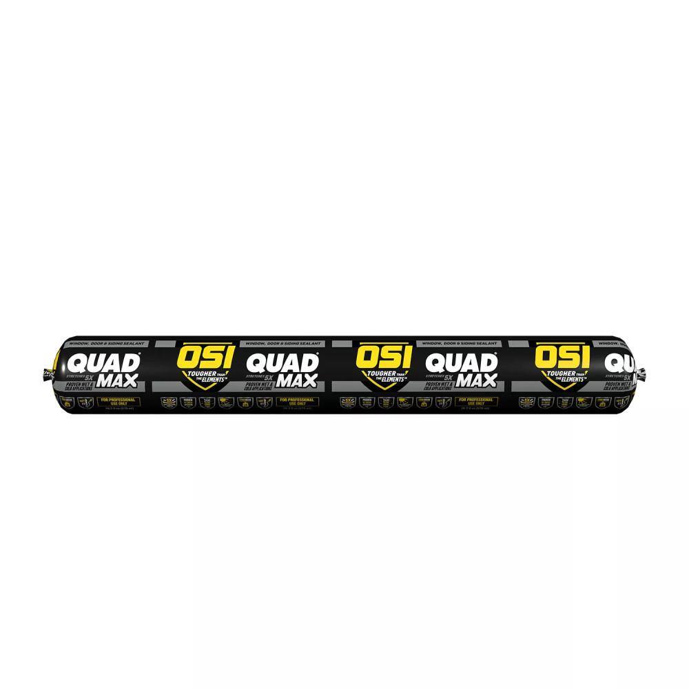 OSI QUAD Max 9.5 fl. oz. Clear #000 Exterior, Window, Door, and Siding Caulk Sealant (12-pack)