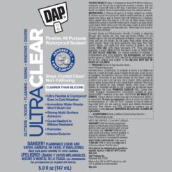 DAP Ultra Clear 5 oz. All Purpose Waterproof Sealant (15-Pack)