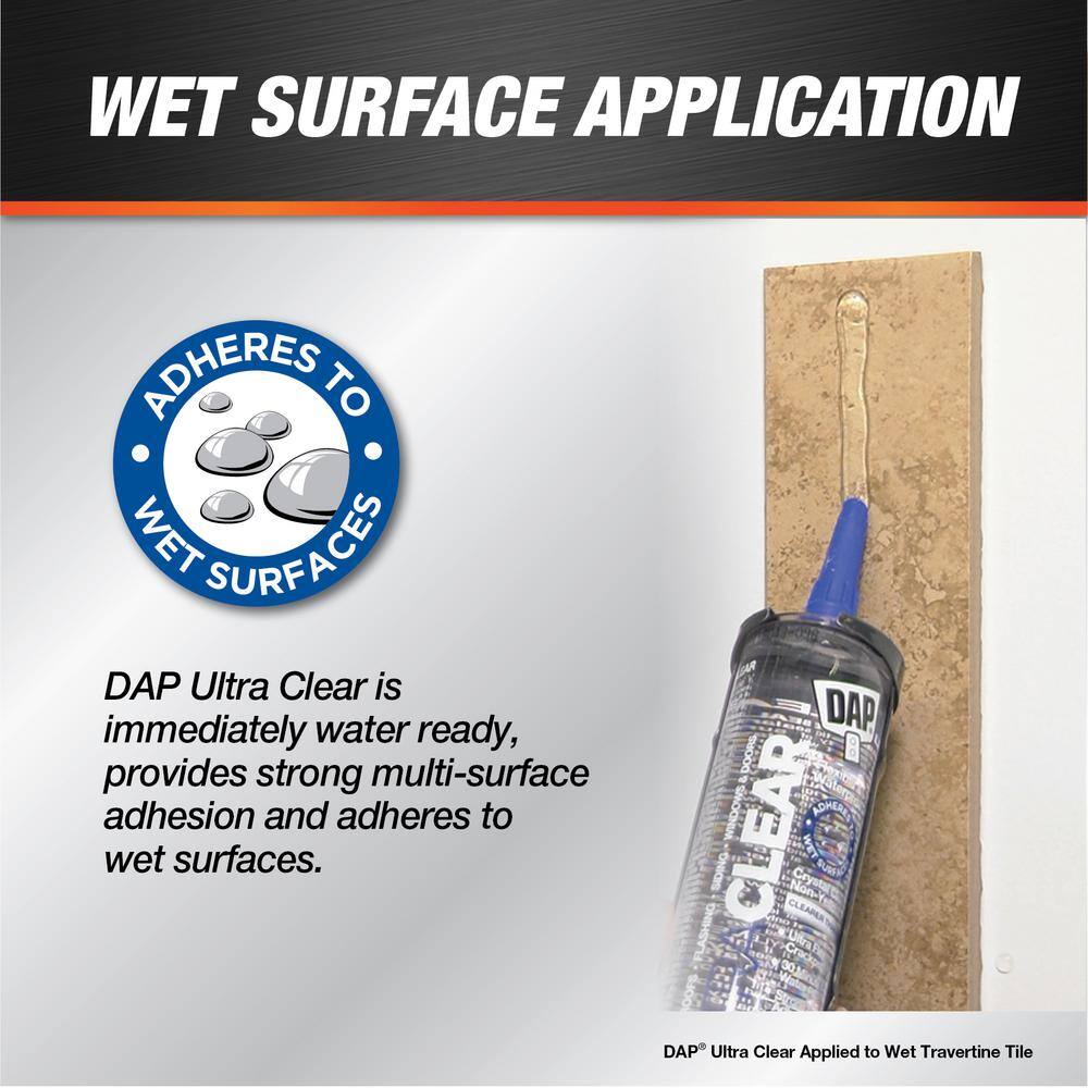 DAP Ultra Clear 10.1 oz. All Purpose Waterproof Sealant (12-Pack)