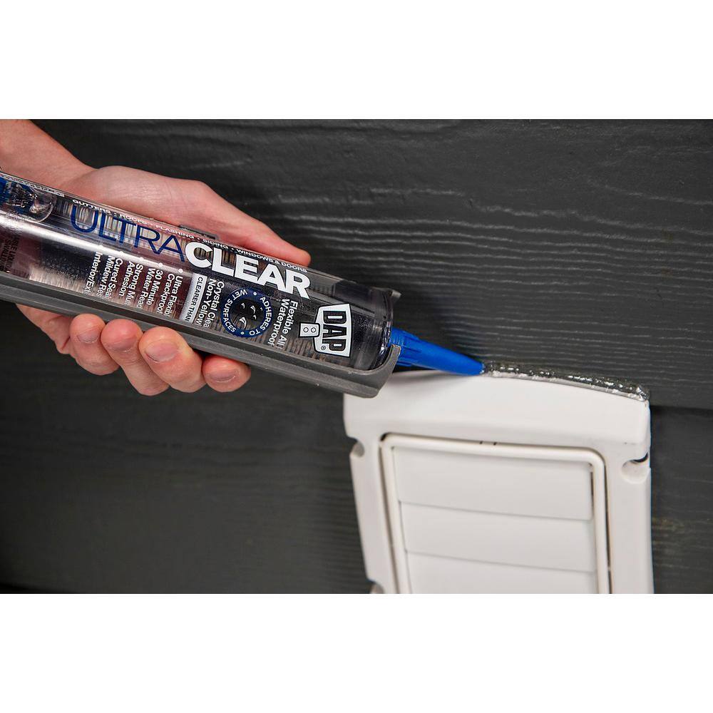 DAP Ultra Clear 10.1 oz. All Purpose Waterproof Sealant (12-Pack)