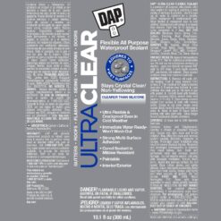 DAP Ultra Clear 10.1 oz. All Purpose Waterproof Sealant (12-Pack)
