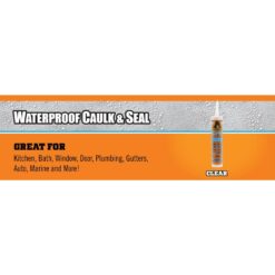 Gorilla 10 oz. Waterproof Caulk and Seal 100% Silicone Sealant Clear ( 12-Pack)