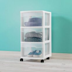 Sterilite Ultra 3 Drawer Plastic Rolling Storage Container (2-Pack)