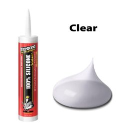 Titebond 10.1 Oz. 100% Silicone Sealant Clear (12-Pack)