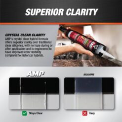 DAP AMP Advanced Modified 9 oz. Crystal Clear Polymer All Weather Window, Door and Siding Sealant (12-Pack)