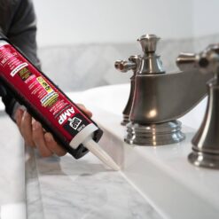 DAP AMP Advanced Modified 9 oz. Crystal Clear Polymer Kitchen and Bathroom Sealant (12-Pack)