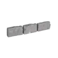 Vigoro Decorative Faux Stone 90 ft. x 2.7 in. Dark Gray Plastic No-Dig Landscape Edging Kit
