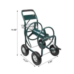 Karl home Iron 4-Wheel Hose Reel Truck