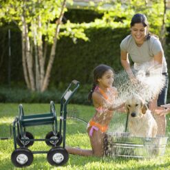 Karl home Iron 4-Wheel Hose Reel Truck