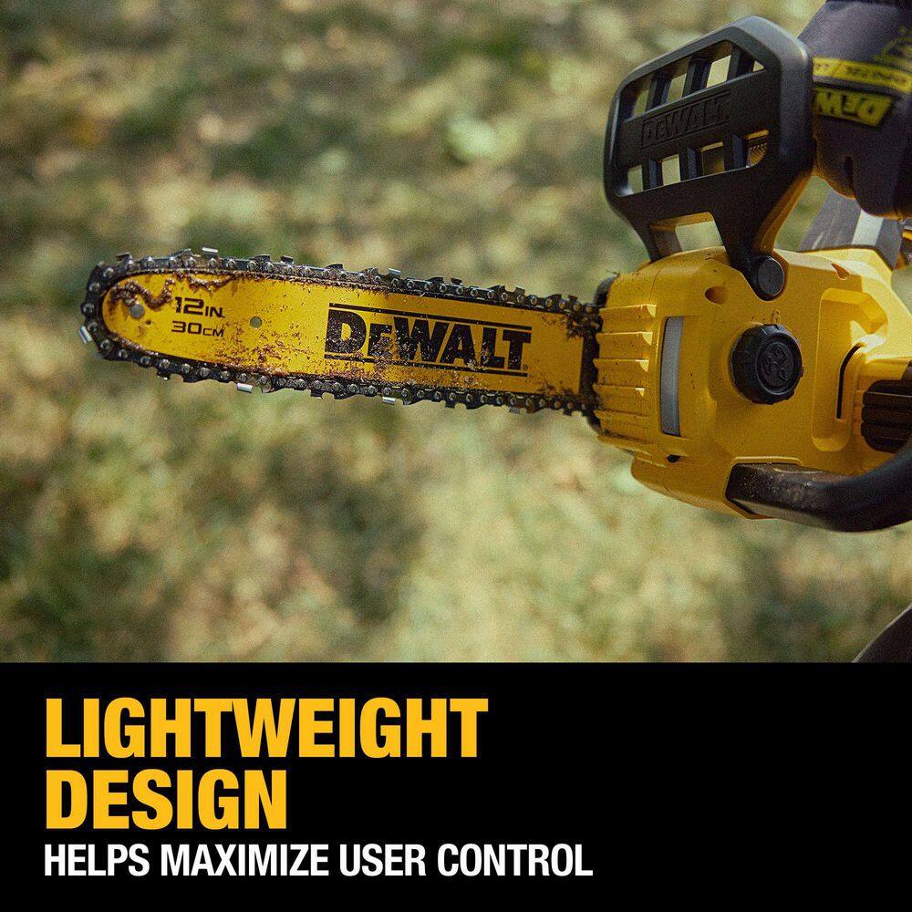 DEWALT 20V MAX 12in. Cordless Battery Powered Chainsaw Kit with (1) 5 Ah Battery and Charger