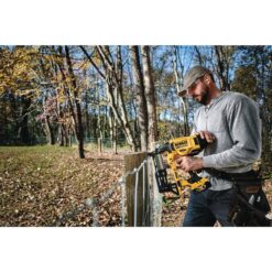 DEWALT 1.75 in. x 9-Gauge Galvanized Barbed Paper Tape Fencing Staples (960 per Box)