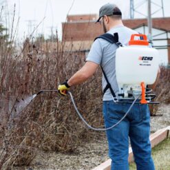ECHO 4 Gal. Multi-Purpose Backpack Manual Sprayer with Quick Pressurizing Diaphragm Pump and 50 in. Hose with 21 in. Wand