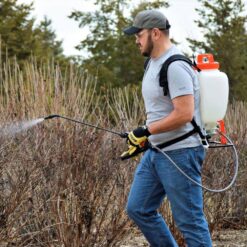 ECHO 4 Gal. Multi-Purpose Backpack Manual Sprayer with Quick Pressurizing Diaphragm Pump and 50 in. Hose with 21 in. Wand