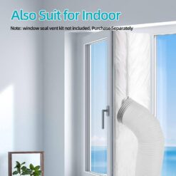 Edendirect 2,500 BTU Portable Air Conditioner Cools 45 sq.ft. with Dehumidifier and Remote for Camping, Fishing and RV in White