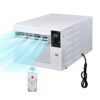 Edendirect 2,500 BTU Portable Air Conditioner Cools 45 sq.ft. with Dehumidifier and Remote for Camping, Fishing and RV in White