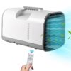 Edendirect 4,500 BTU Portable Air Conditioner Cools 150 Sq. Ft. in Gray with Dehumidifier, Remote Control and LED Touch Screen