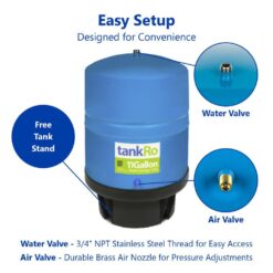 Express Water tankRO - RO Water Filtration System Expansion Tank - 11 Gal. Water Capacity - Reverse Osmosis Storage Pressure Tank
