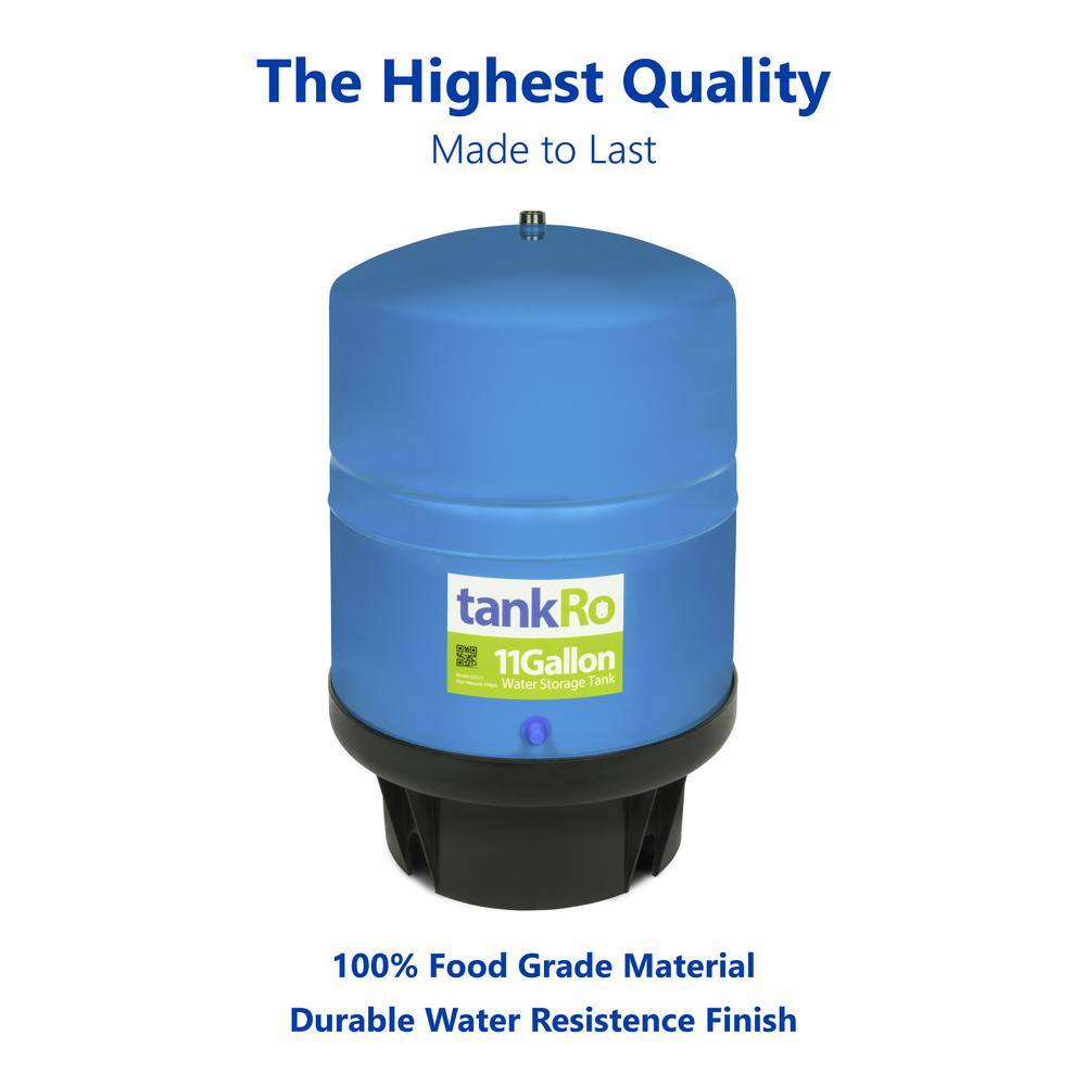 Express Water tankRO - RO Water Filtration System Expansion Tank - 11 Gal. Water Capacity - Reverse Osmosis Storage Pressure Tank